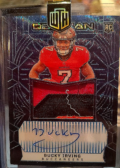 2024 Panini Obsidian RPA Rookie Patch Auto Bucky Irving — front