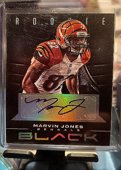 2012 Panini Black Rookie Signatures #164 Marvin Jones — front