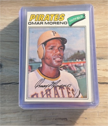 1977 Topps Baseball #104 Omar Moreno — front