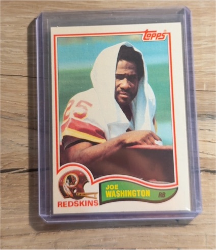1982 Topps #524 Joe Washington — front