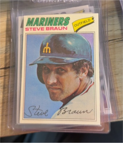 1977 Topps #606 Steve Braun — front