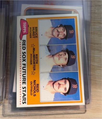 1981 Topps #689 Bruce Hurst / Keith MacWhorter / Reid Nichols — front