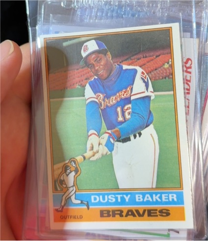 1976 Topps #28 Dusty Baker Atlanta Braves — front