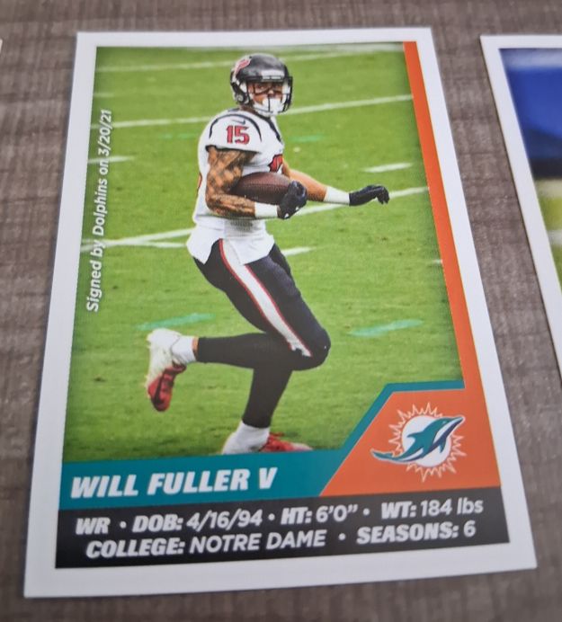2021 Panini NFL Sticker & Card Collection #64 Will Fuller V — front