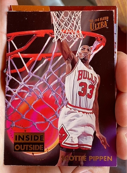 1993-94 Fleer Ultra #7 Scottie Pippen Inside Outside Insert — front