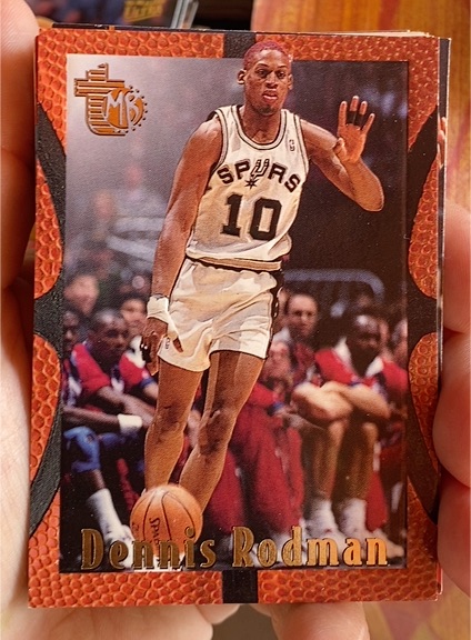 1994-95 Topps Embossed #89 Dennis Rodman — front