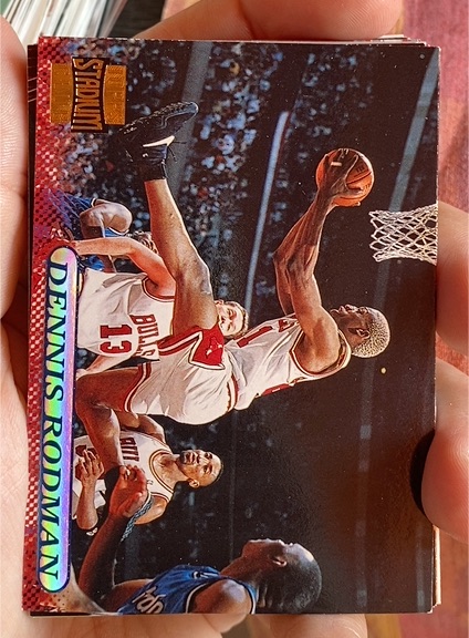 1996 Topps Stadium Club #130 Dennis Rodman — front