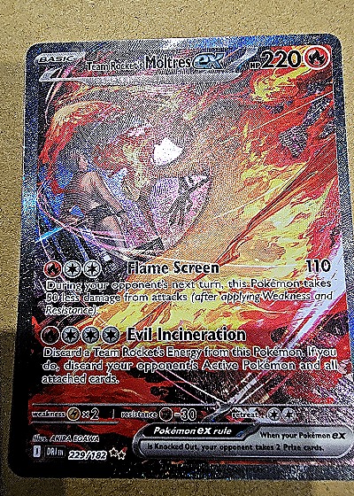 2025 Pokemon Destined Rivals #229 Team Rocket's Moltres ex — front