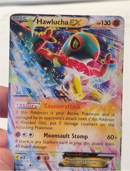 2014 Pokemon XY Furious Fists #64 Hawlucha EX — front