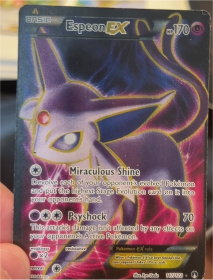 2016 Pokémon XY Breakpoint #117 Espeon EX — front