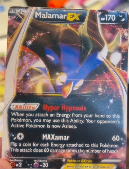 2014 Pokemon TCG Phantom Forces #58 Malamar EX — front