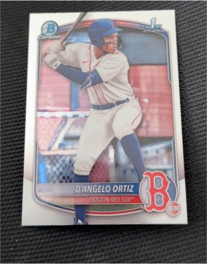 2025 Bowman Chrome #BCP-61 D'Angelo Ortiz — front