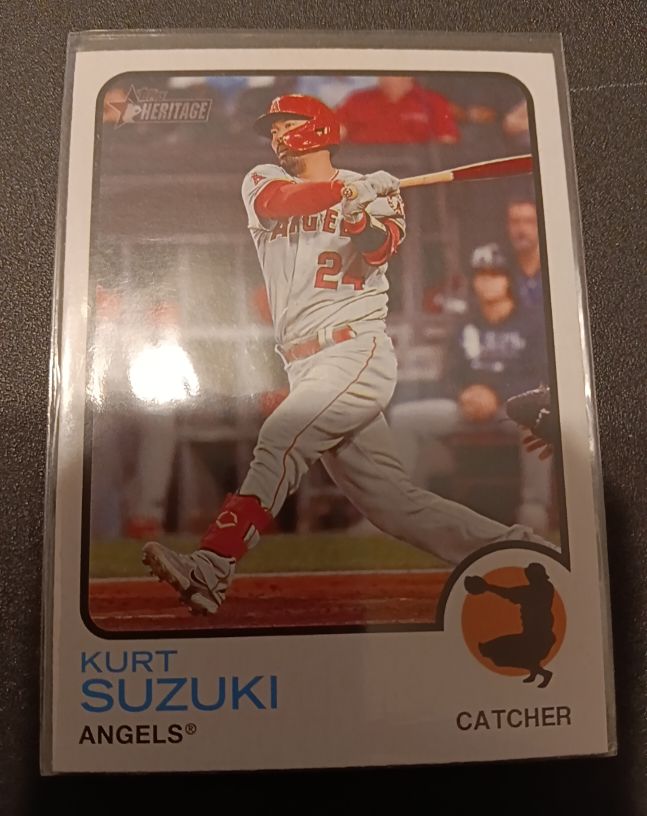 2022 Topps Heritage #696 Kurt Suzuki — front