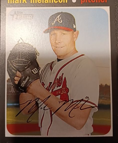 2019 Topps Heritage #210 Mark Melancon — front