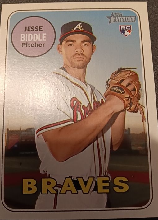 2018 Topps Heritage #577 Jesse Biddle — front