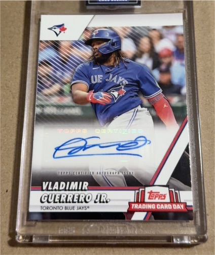 2023 Topps Trading Card Day Vladimir Guerrero Jr. Autograph — front