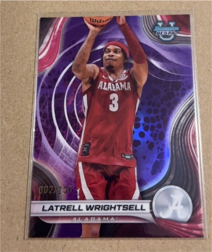 2024-25 Bowman's Best University #51 Latrell Wrightsell — front