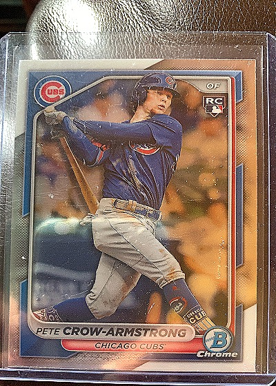 2024 Bowman Chrome #45 Pete Crow-Armstrong Rookie Chicago Cubs RC — front