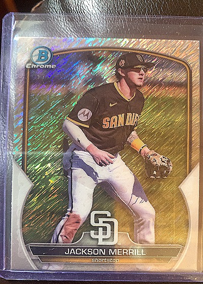 2023 Bowman Chrome Prospects #BCP-244 Jackson Merrill — front