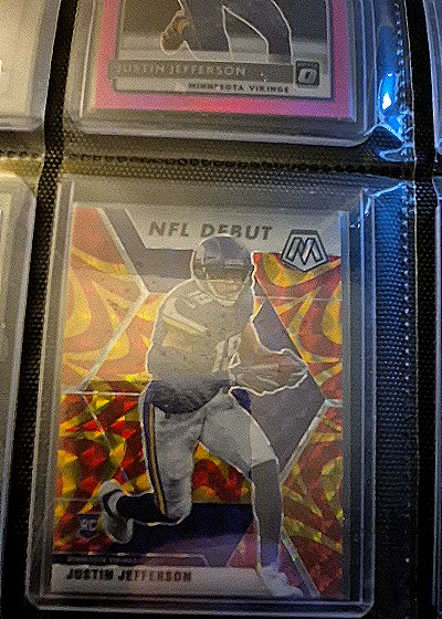 2020 Panini Mosaic NFL Debut Justin Jefferson — front
