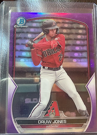 2023 Bowman Chrome Prospects #BCP-249 Druw Jones — front