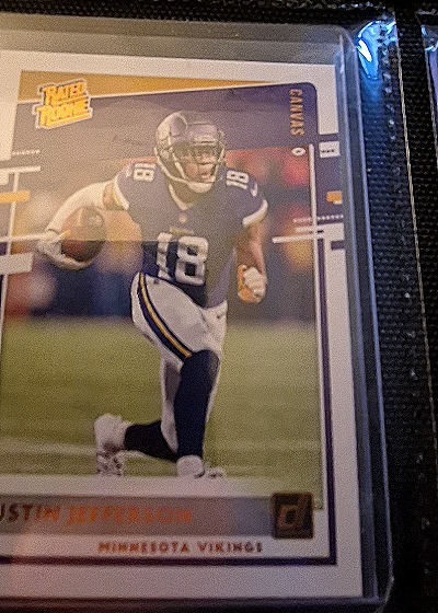 2020 Donruss #313 Justin Jefferson — front