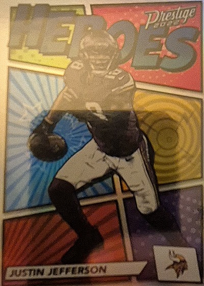 2022 Panini Prestige Heroes #H-10 Justin Jefferson — front