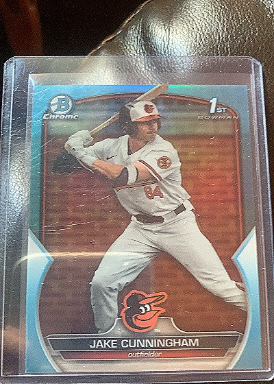 2021 Bowman Chrome 1st Bowman Jake Cunningham — front