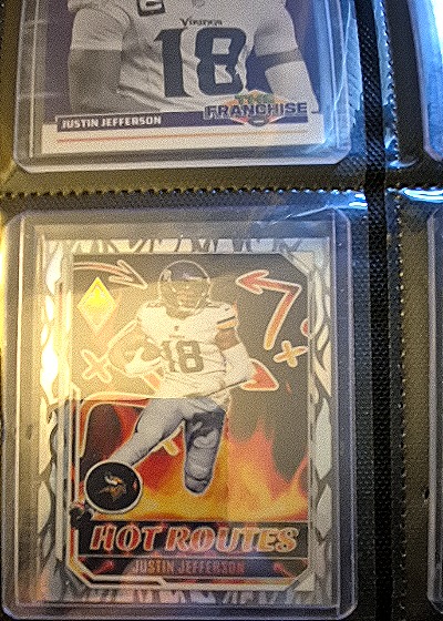 2022 Panini Phoenix H2 Hot Routes Silver #HR-6 Justin Jefferson — front