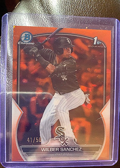 2018 Bowman Chrome #41/50 Wilber Sanchez — front