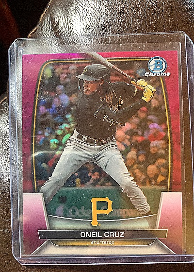 2023 Bowman Chrome #BCP-14 Oneil Cruz — front