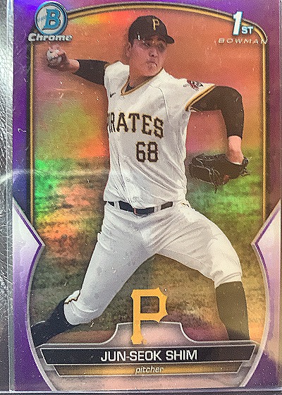 2023 Bowman Chrome Prospects #BCP-153 Jun-Seok Shim — front