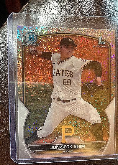 2023 Bowman Chrome #BCP-153 Jun-Seok Shim — front