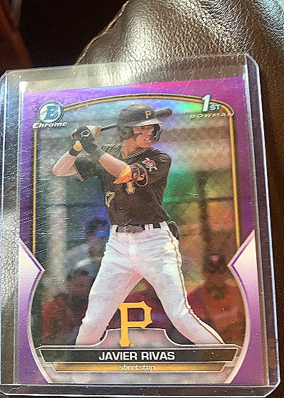 2023 Bowman Chrome #BCP-7 Javier Rivas — front
