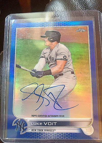 2022 Topps Chrome #13 Luke Voit — front