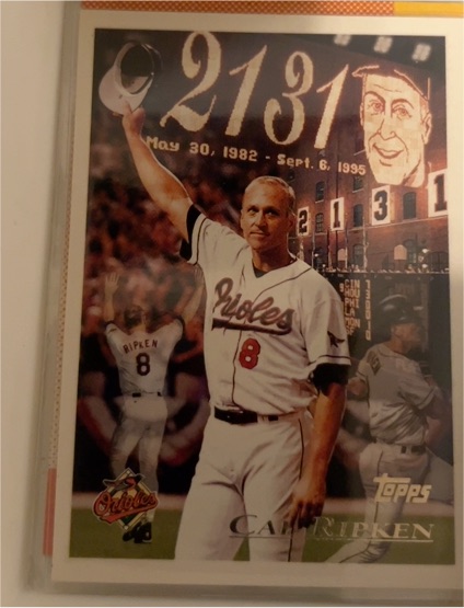 1996 Topps #96 Cal Ripken Jr. — front