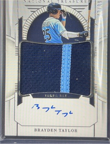 2024 Panini National Treasures Prospect Tags Brayden Taylor — front