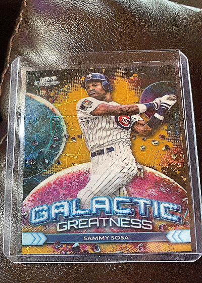 2024 Topps Cosmic Chrome Galactic Greatness #GG-6 Sammy Sosa — front