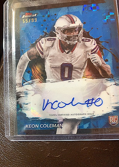 2024 Topps Finest #55 Keon Coleman — front