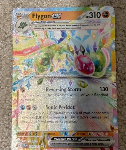 2023 Pokemon TCG Surging Sparks #106 Flygon ex — front
