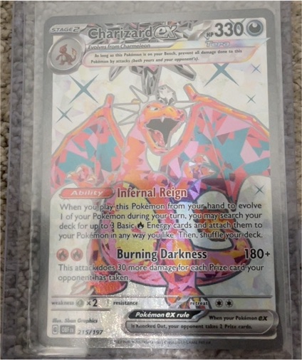 2023 Pokémon SV03: Obsidian Flames #215 Charizard ex — front