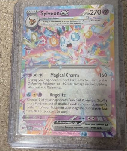 2022 Pokémon SV08: Surging Sparks #086 Sylveon ex — front