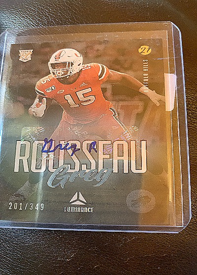 2021 Panini Luminance #179 Greg Rousseau — front