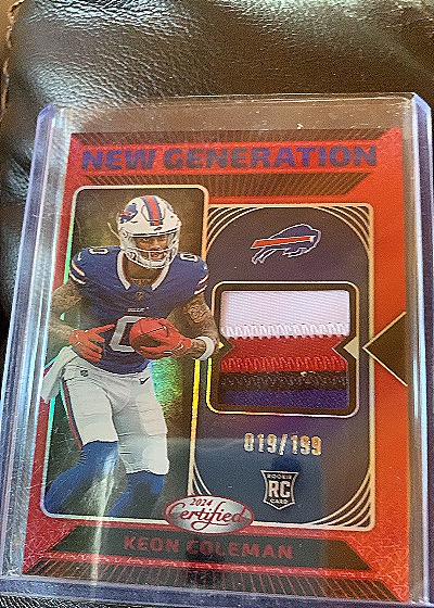 2024 Panini Certified New Generation #NGS-KCN Keon Coleman — front
