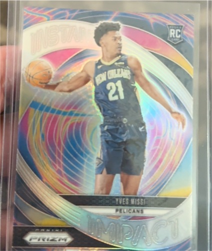 2024-25 Panini Prizm #6 Yves Missi Instant Impact Rookie — front