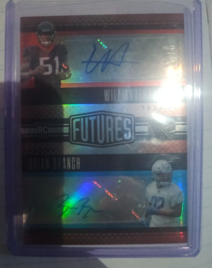 2023 Panini Legacy Futures #Futures Will Anderson Jr. / Brian Branch — front