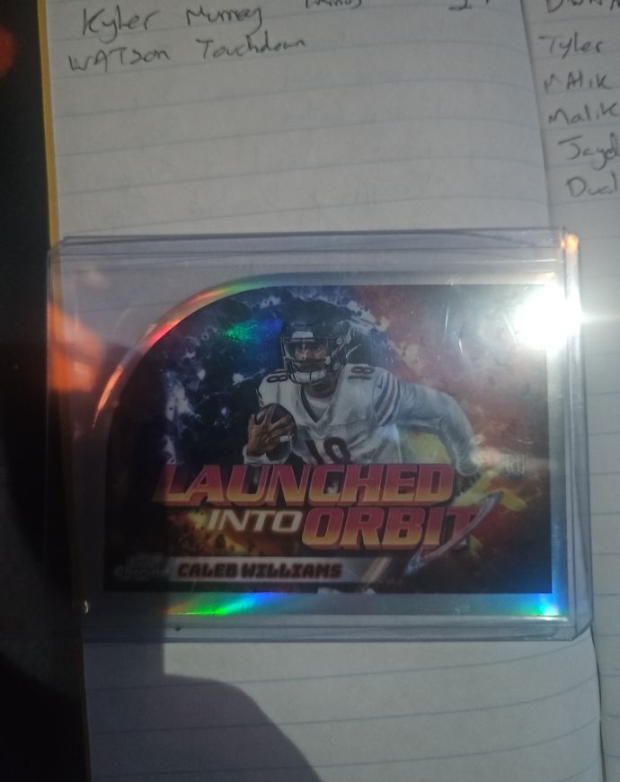 2024 Topps Cosmic Chrome #LIO-5 Caleb Williams Launched Into Orbit — front
