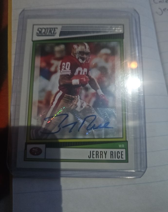 1986 Score #80 Jerry Rice — front