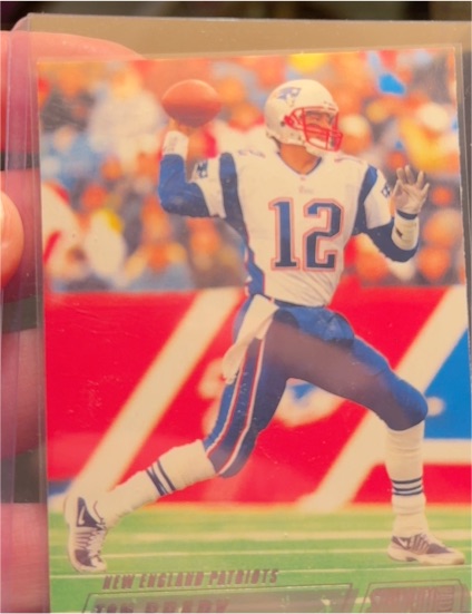 2002 Topps Stadium Club #18 Tom Brady — front