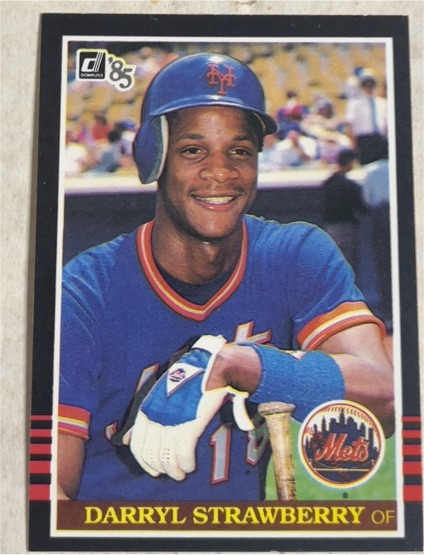 1985 Donruss #312 Darryl Strawberry — front